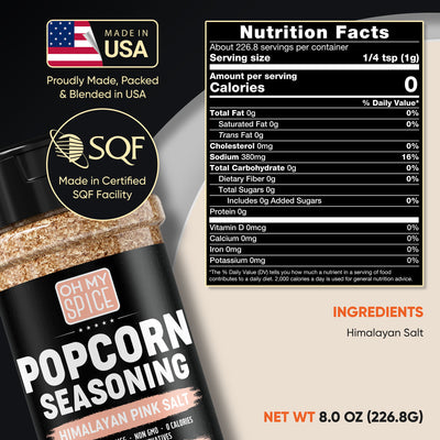 Popcorn Seasoning | Himalayan Pink Salt