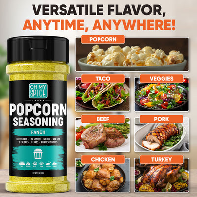 2 Pack - Popcorn Seasoning | Ranch + Mild Cheddar Cheese